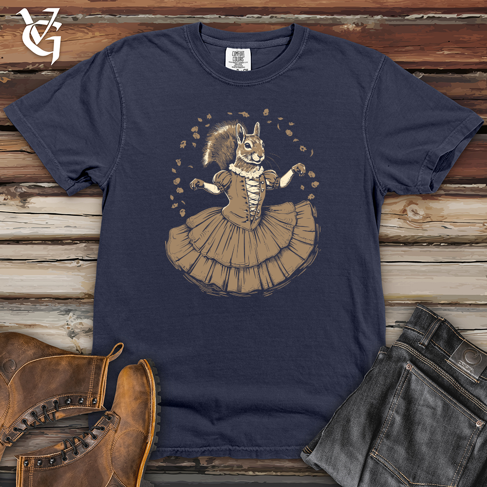 Viking Goods Squirrel Ballet Whirl Heavy Cotton Comfort Colors Tee Navy / L