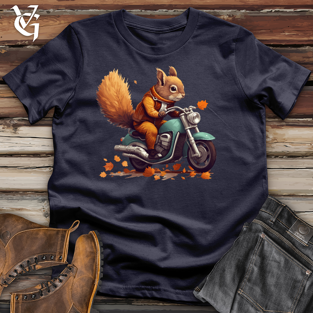 Viking Goods Squirrel Cycle Cotton Tee Navy / L