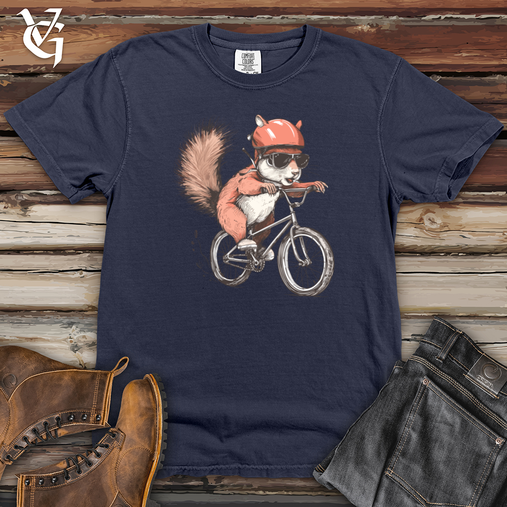 Viking Goods Squirrel Cycling Adventure Heavy Cotton Comfort Colors Tee Navy / L
