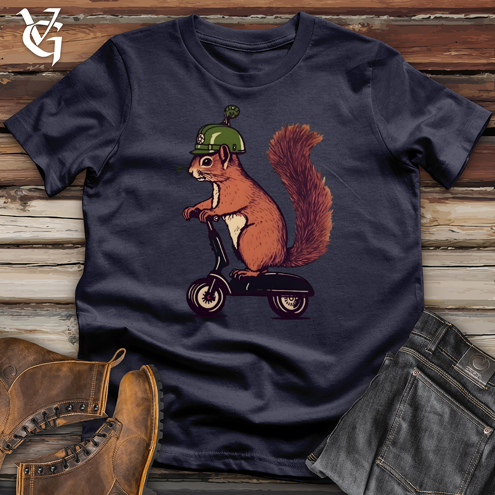 Viking Goods Squirrel Scoot Cotton Tee Navy / L