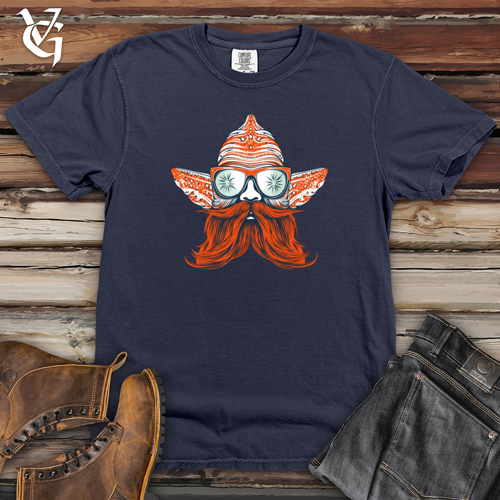 Viking Goods Starfish Coastal Cool Hipster Glow Heavy Cotton Comfort Colors Tee Navy / L