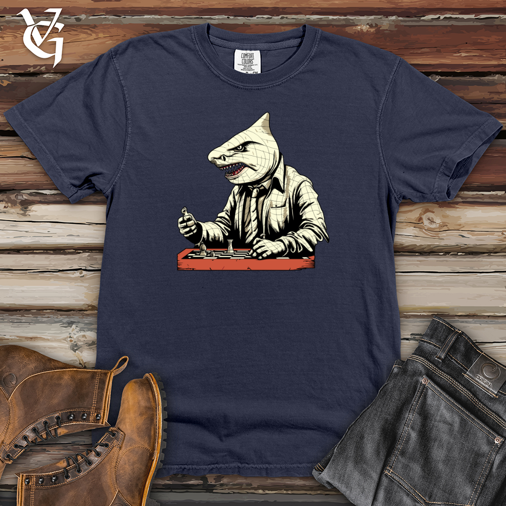 Viking Goods Strategic Shark Moves Heavy Cotton Comfort Colors Tee Navy / L