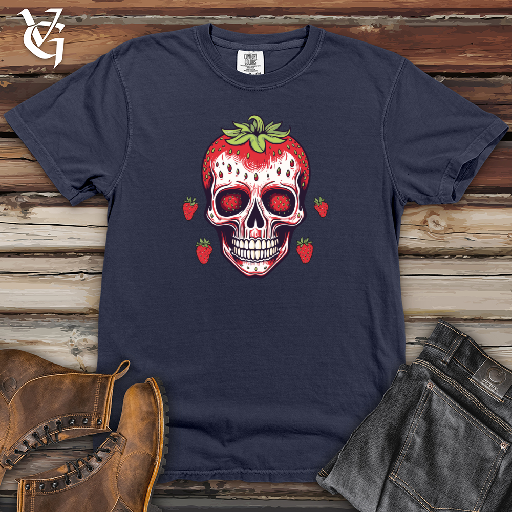 Viking Goods Strawberry Skullscape Heavy Cotton Comfort Colors Tee Navy / L