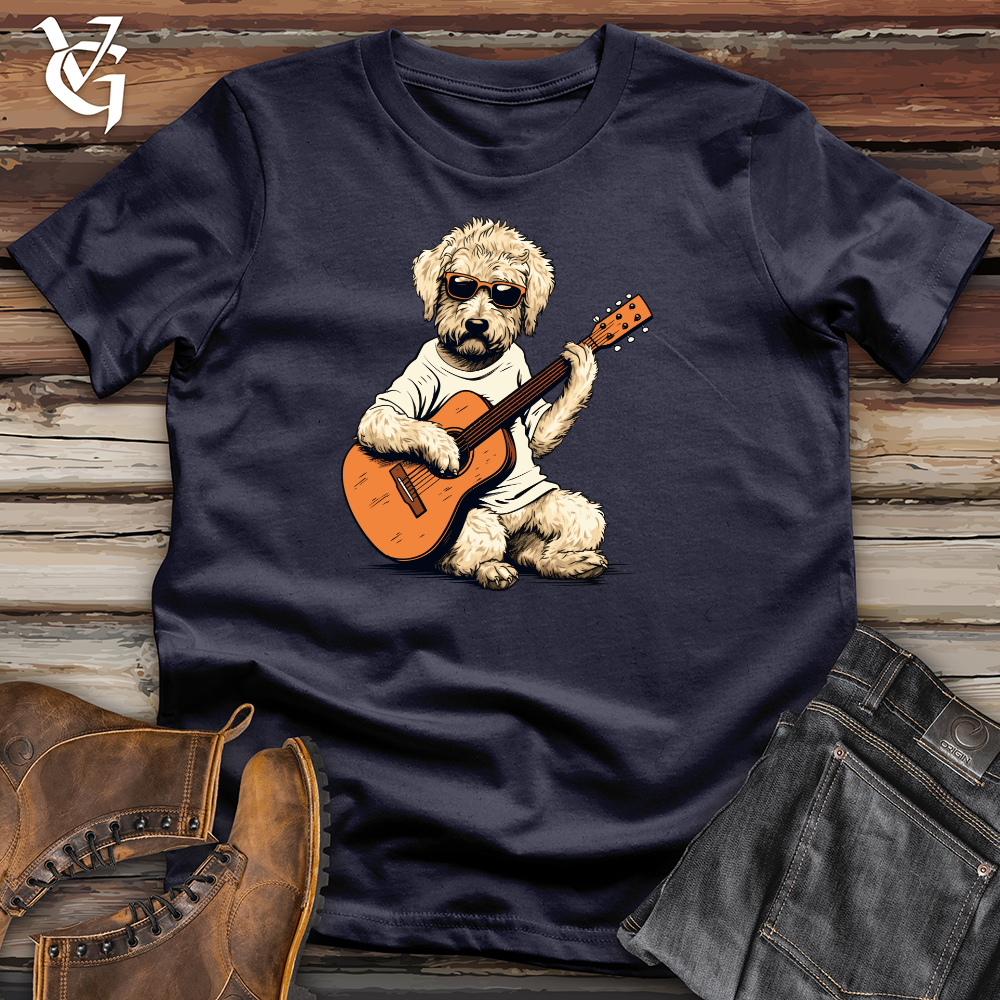 Viking Goods Strumming Doodle Dog Melody Cotton Tee Navy / L