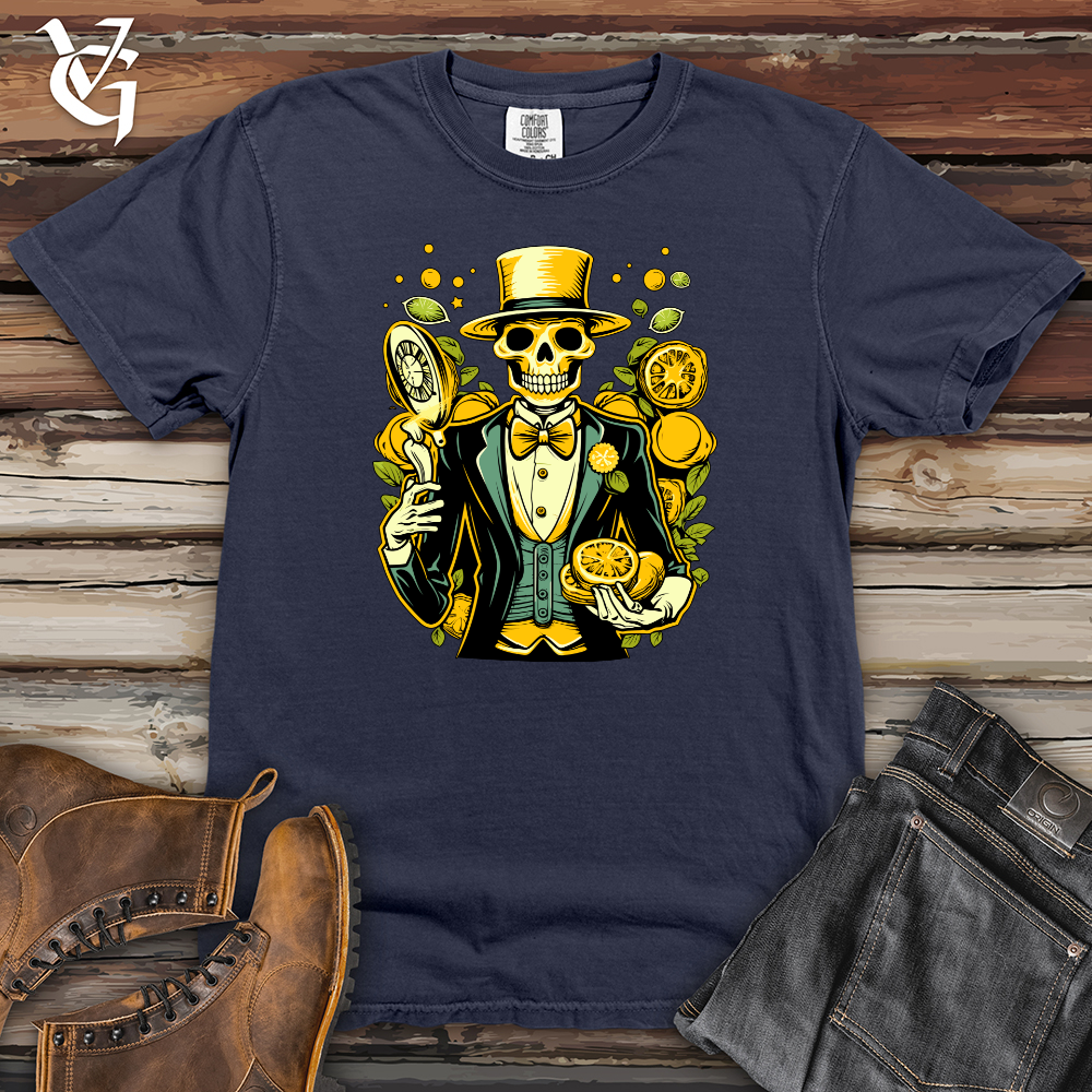 Viking Goods Suave Lemon Wealth Heavy Cotton Comfort Colors Tee Navy / L