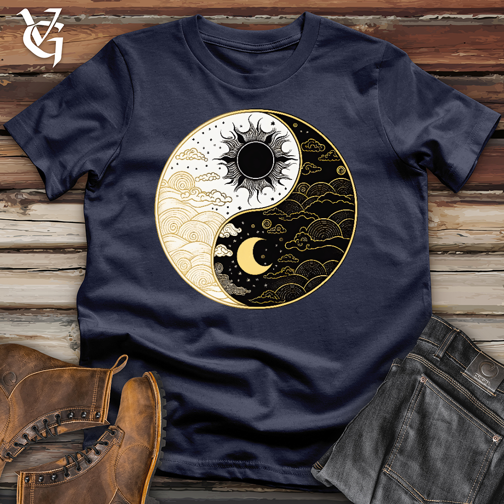 Viking Goods Sun and Moon Yin Yang Softstyle Tee Navy / L