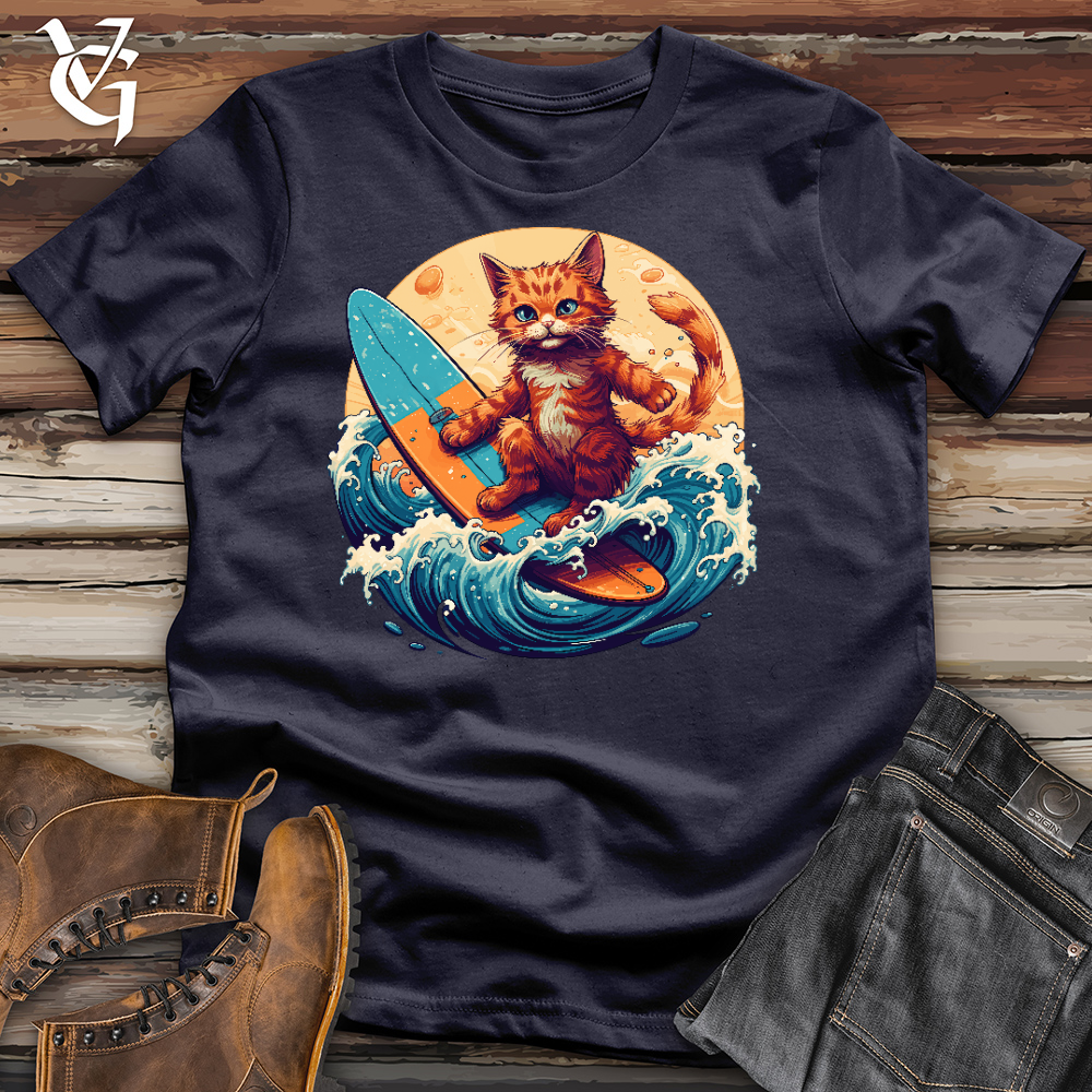 Viking Goods Surf'n Cat Cotton Tee Navy / L