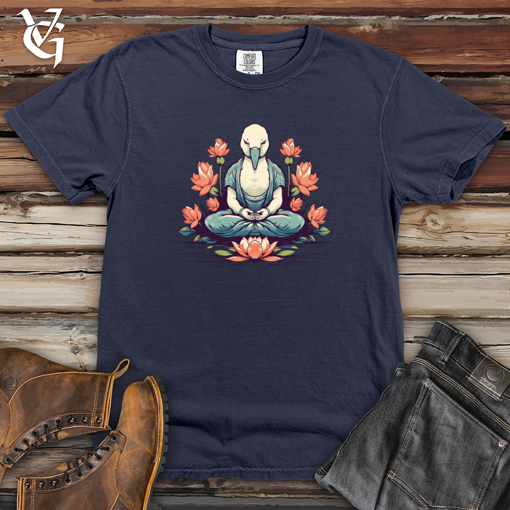 Viking Goods Swan Zen Bloom Heavy Cotton Comfort Colors Tee Navy / L