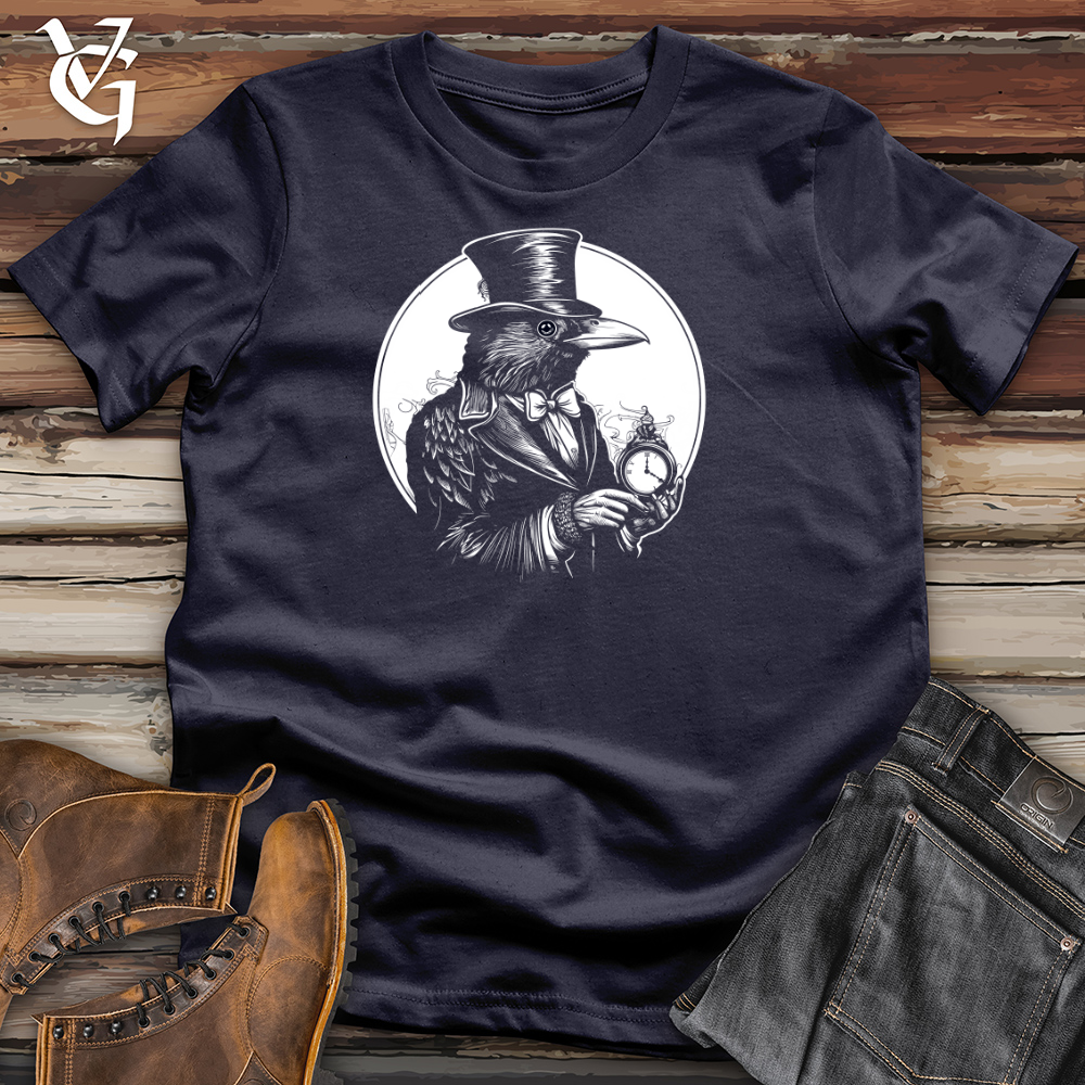 Viking Goods Temporal Raven Cotton Tee Navy / L