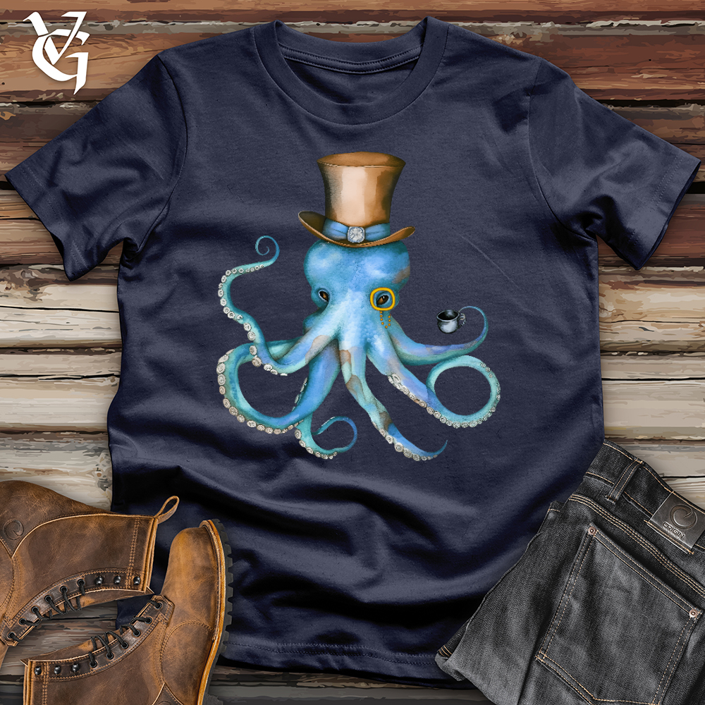 Viking Goods Top Hat Octopus Softstyle Tee Navy / L