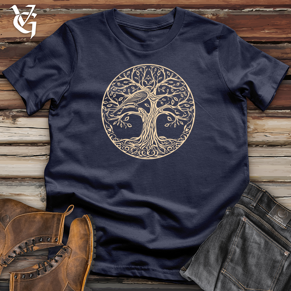 Viking Goods Tree of Life Songbird Softstyle Tee Navy / L