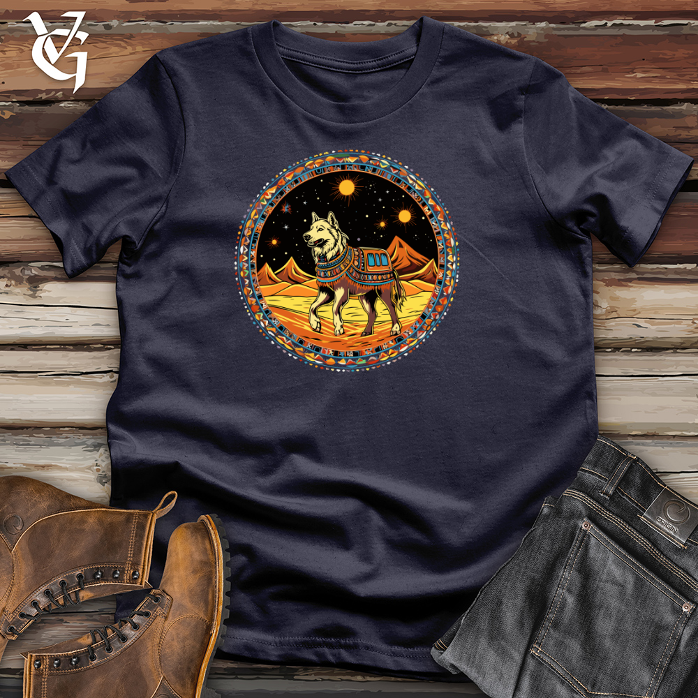 Viking Goods Tribal Canine Cosmos Cotton Tee Navy / L