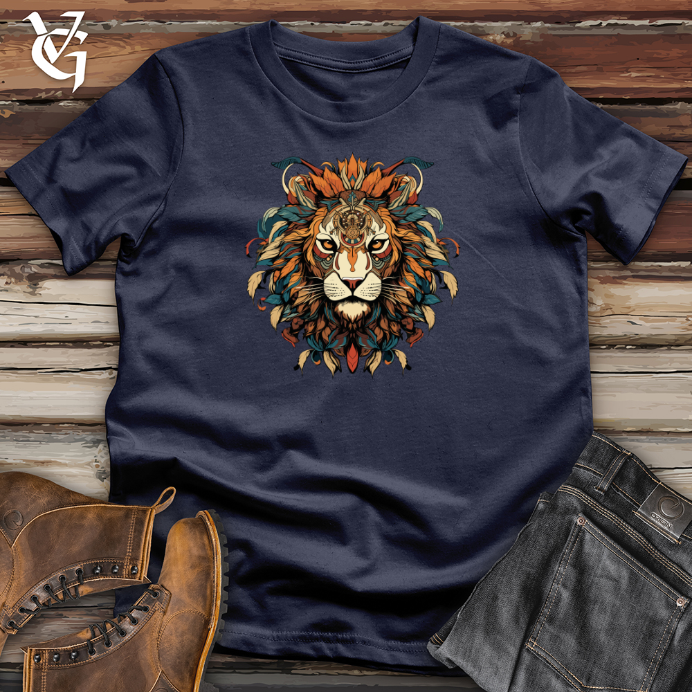 Viking Goods Tribal Lion Majesty Softstyle Tee Navy / L