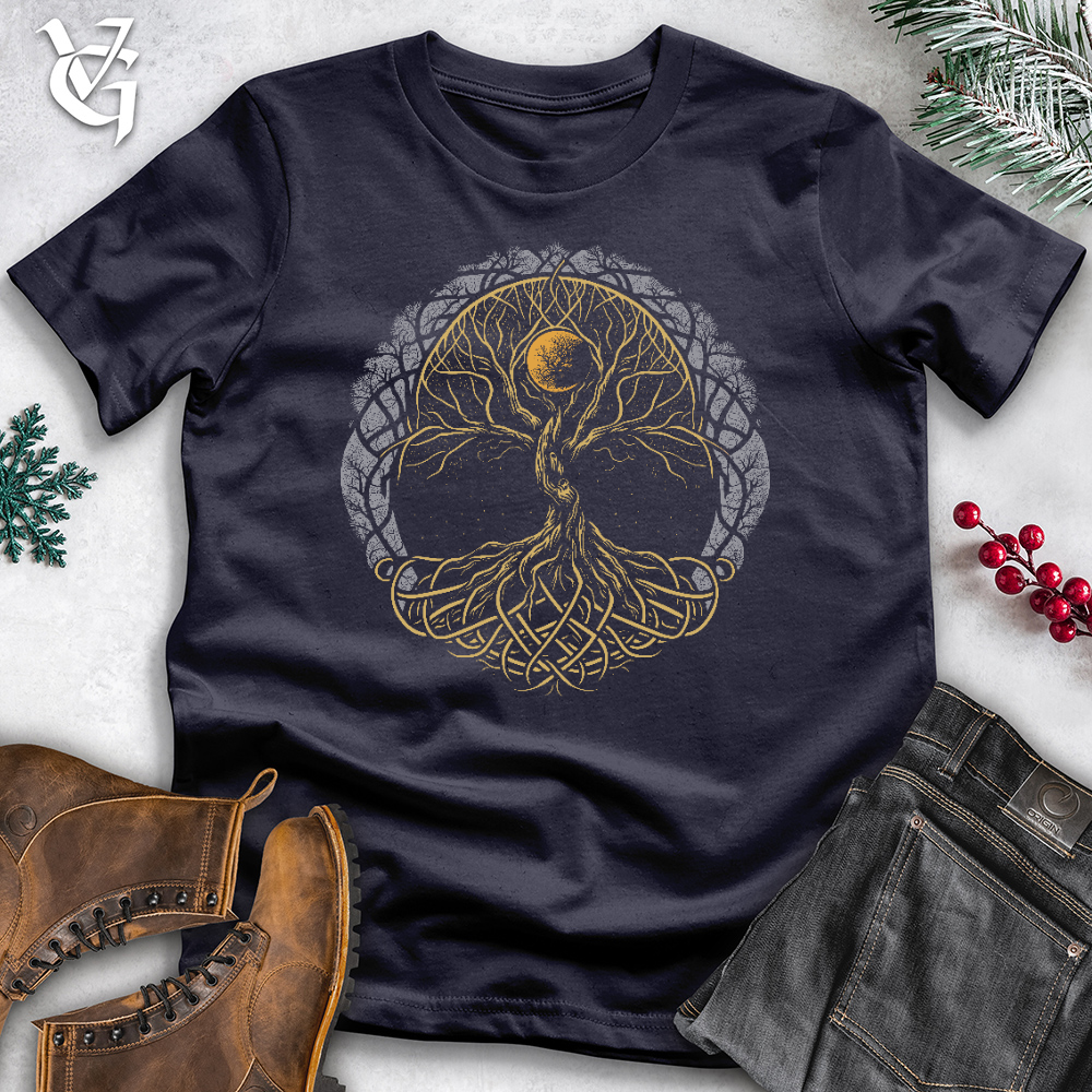 Viking Goods Trinity Tree of Life Cotton Tee Navy / L