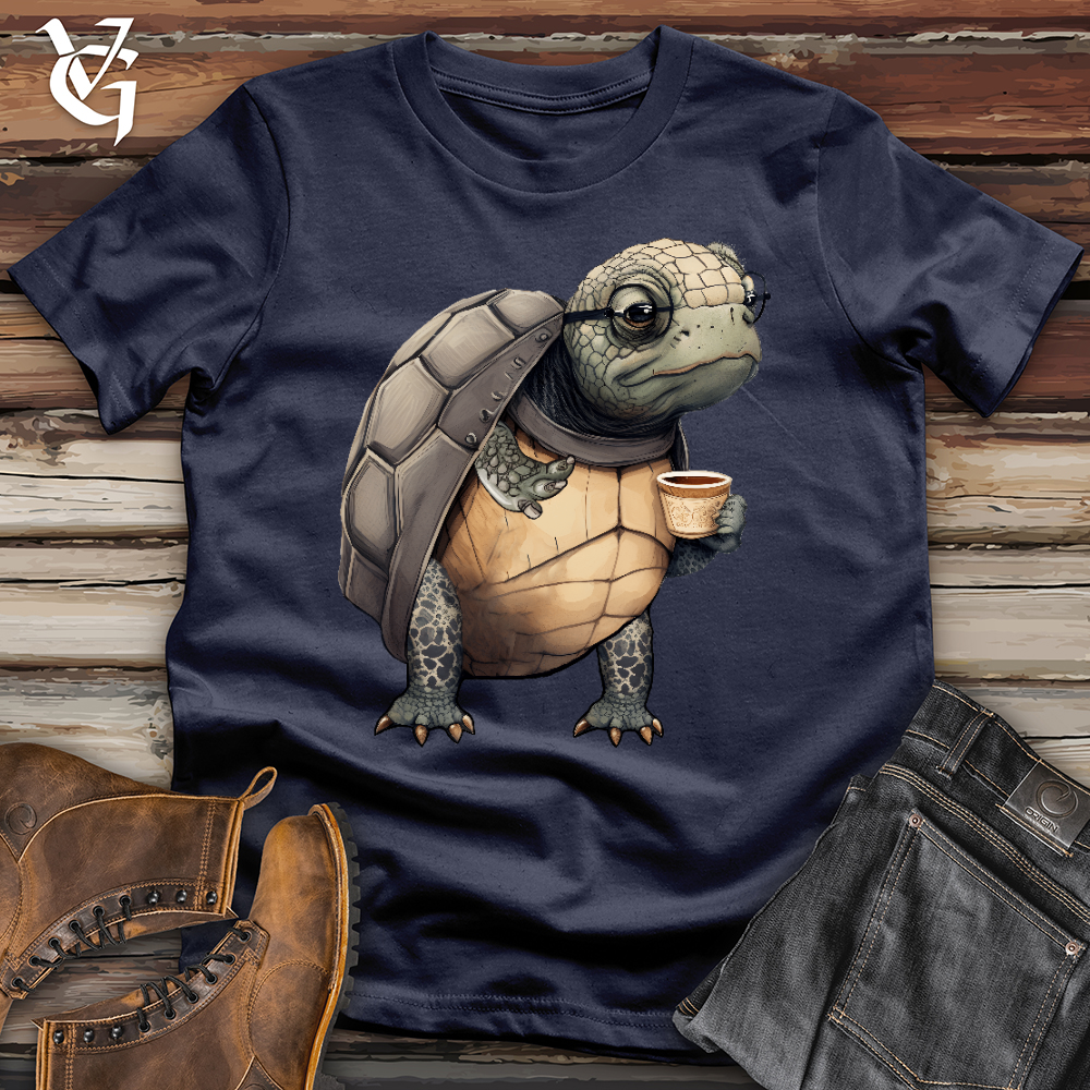 Viking Goods Turtle Tea Time Softstyle Tee Navy / L