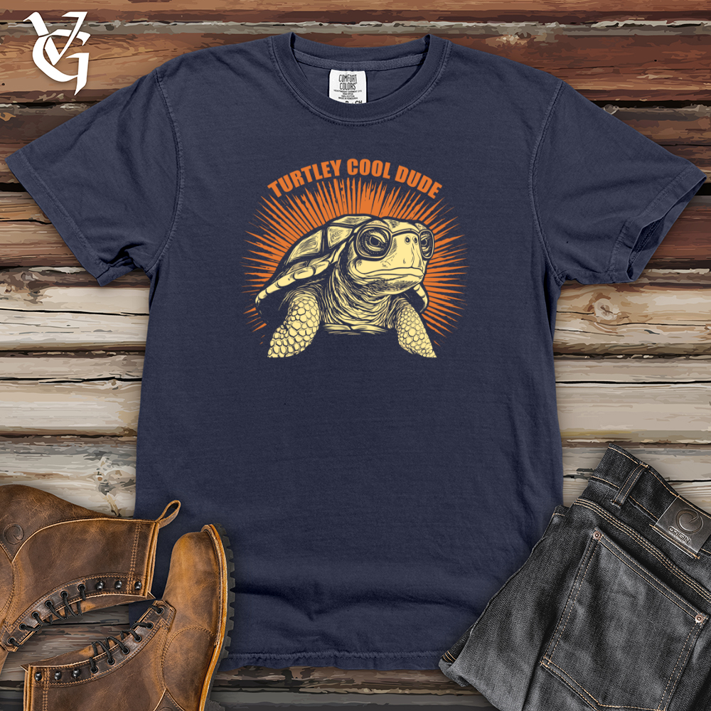 Viking Goods Turtley Cool Dude Heavy Cotton Comfort Colors Tee Navy / L