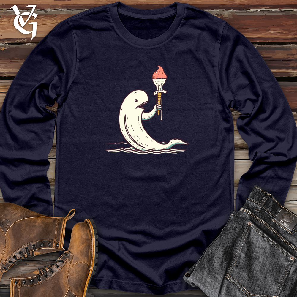 Viking Goods Tusked Treat Teeter Long Sleeve Navy / L