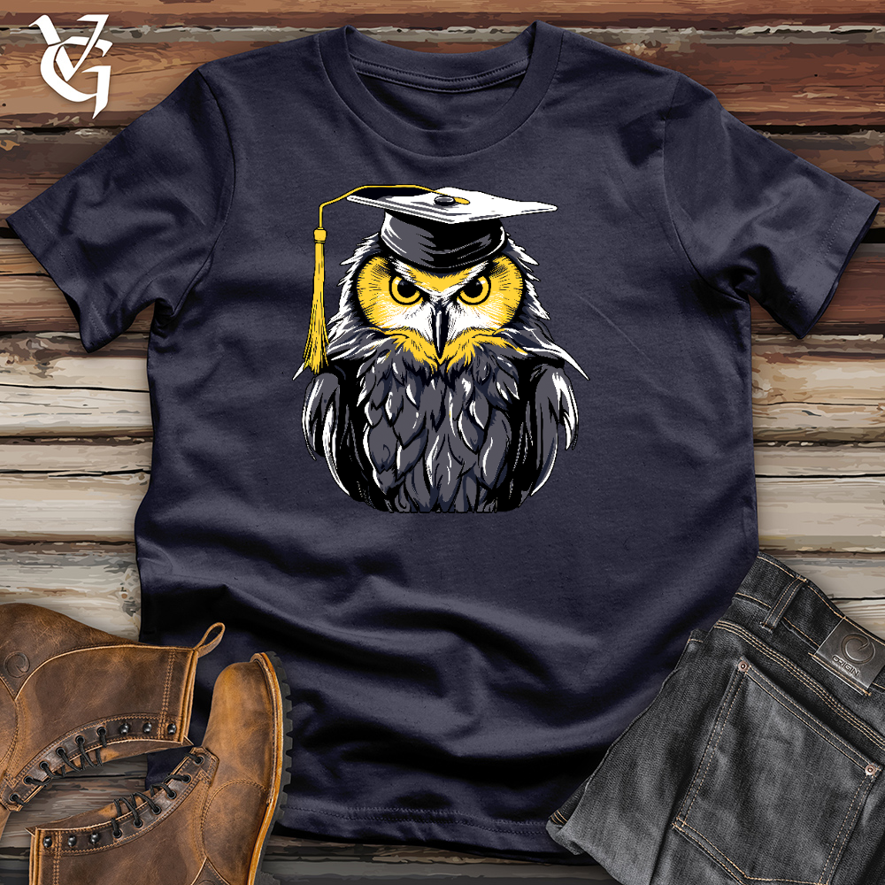 Viking Goods Valedictorian Owl Cotton Tee Navy / L