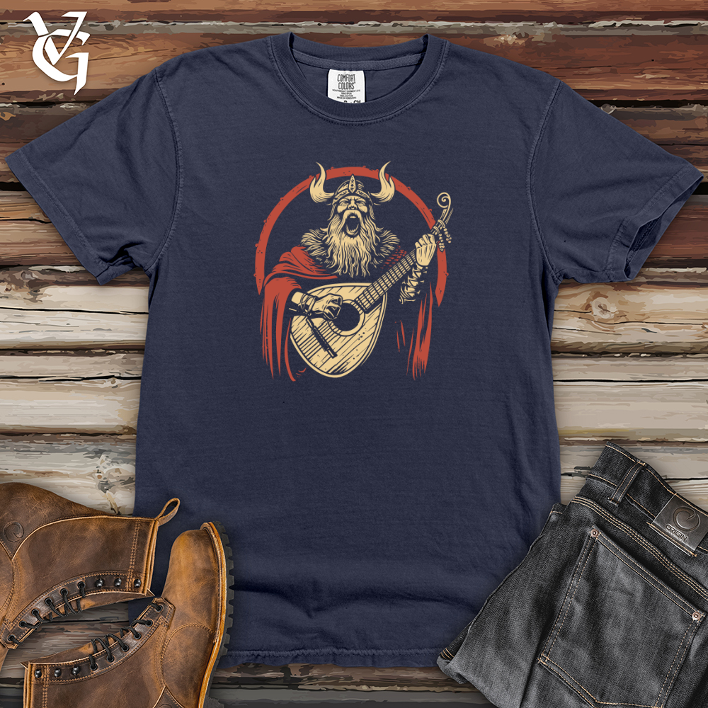 Viking Goods Viking Lute Warrior Heavy Cotton Comfort Colors Tee Navy / L