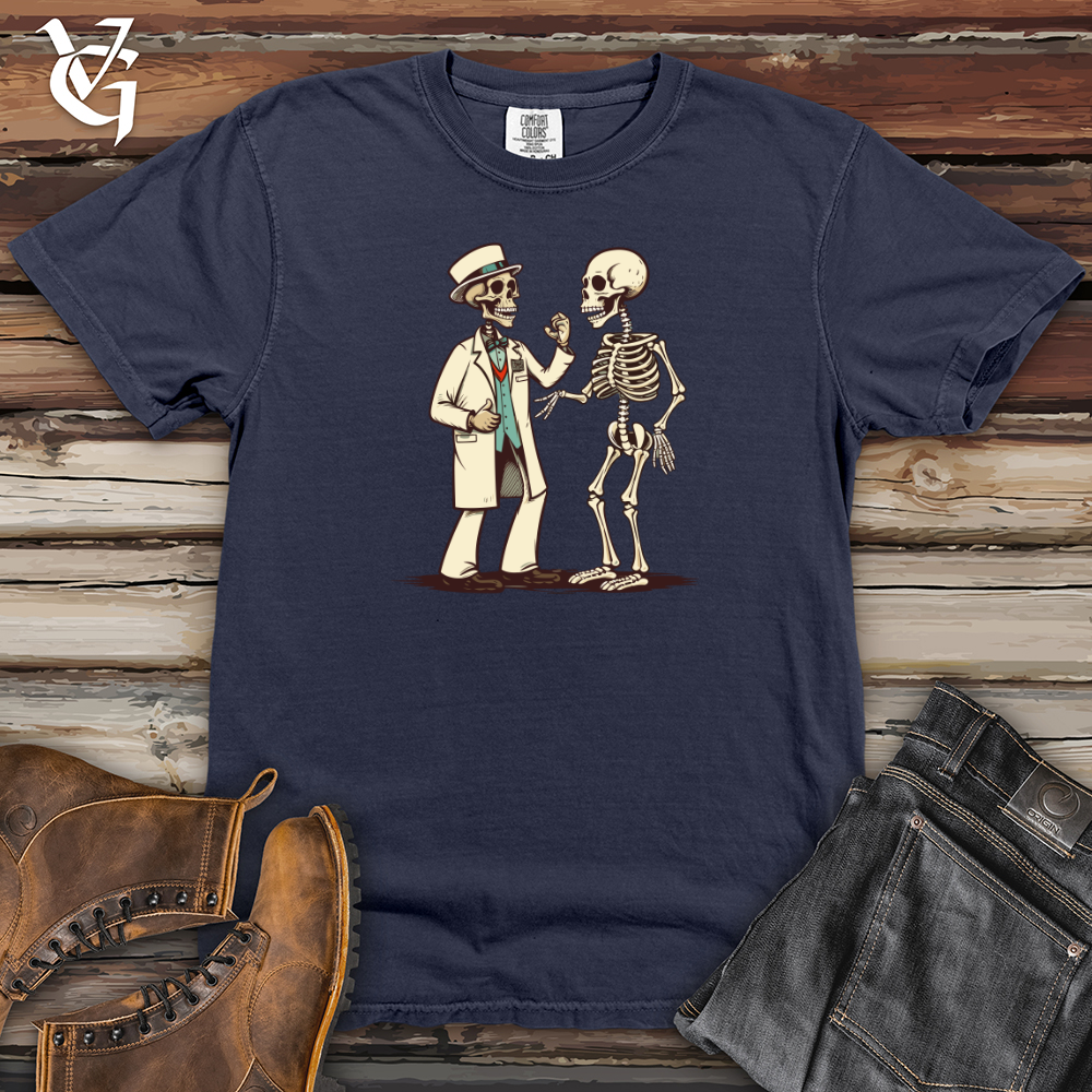 Viking Goods Vintage Bones Medic Heavy Cotton Comfort Colors Tee Navy / L