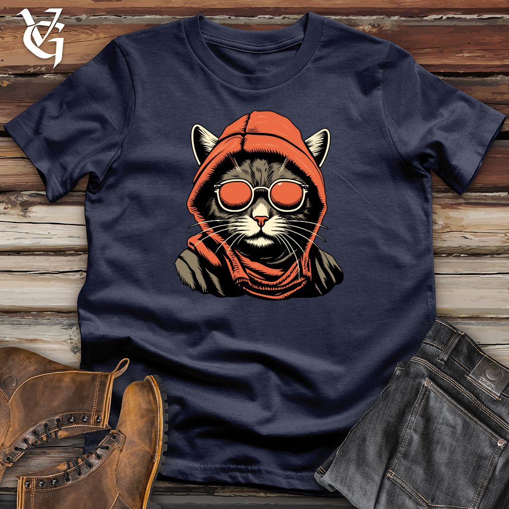 Viking Goods Vintage Masked Kitty Softstyle Tee Navy / L