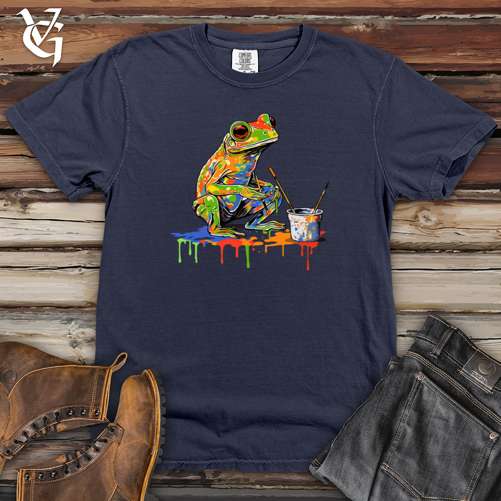 Viking Goods Vintage Masterpiece Frog Heavy Cotton Comfort Colors Tee Navy / L