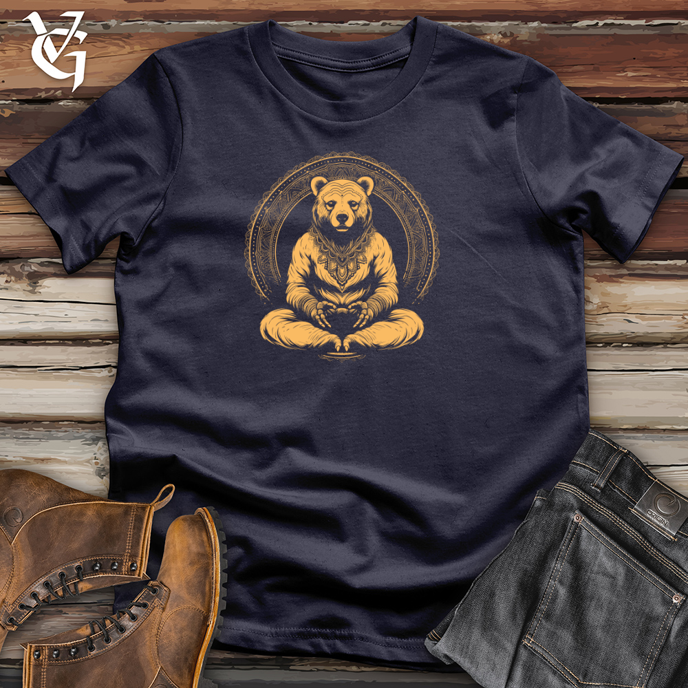Viking Goods Vintage Zen Bear Cotton Tee Navy / L