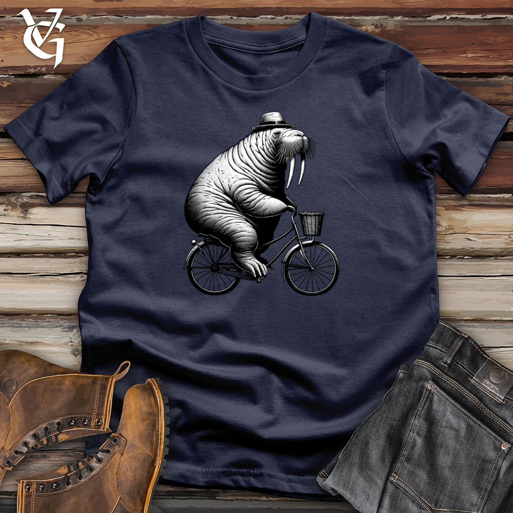 Viking Goods walrus Softstyle Tee Navy / L