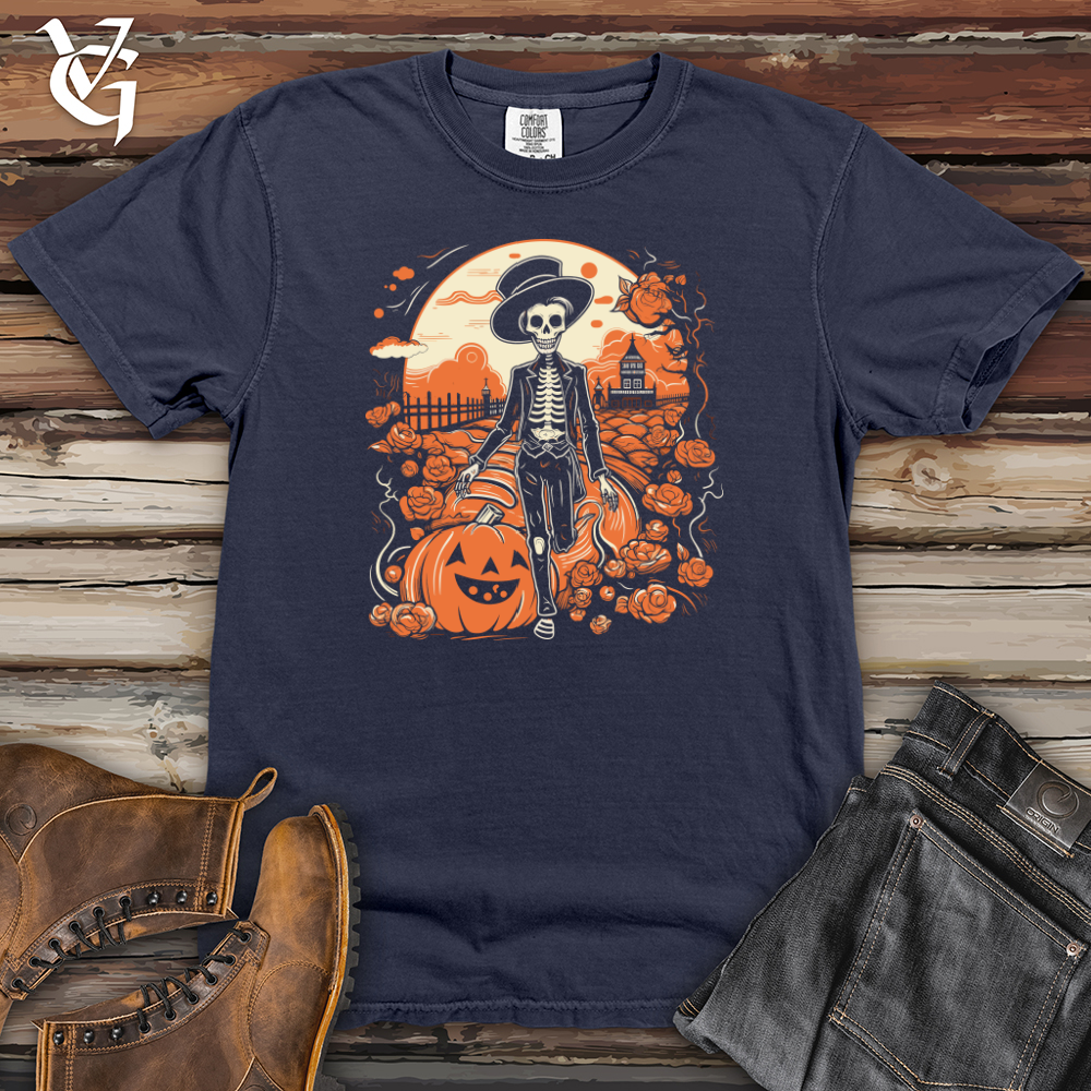 Viking Goods Whimsical Peach Haunting Heavy Cotton Comfort Colors Tee Navy / L