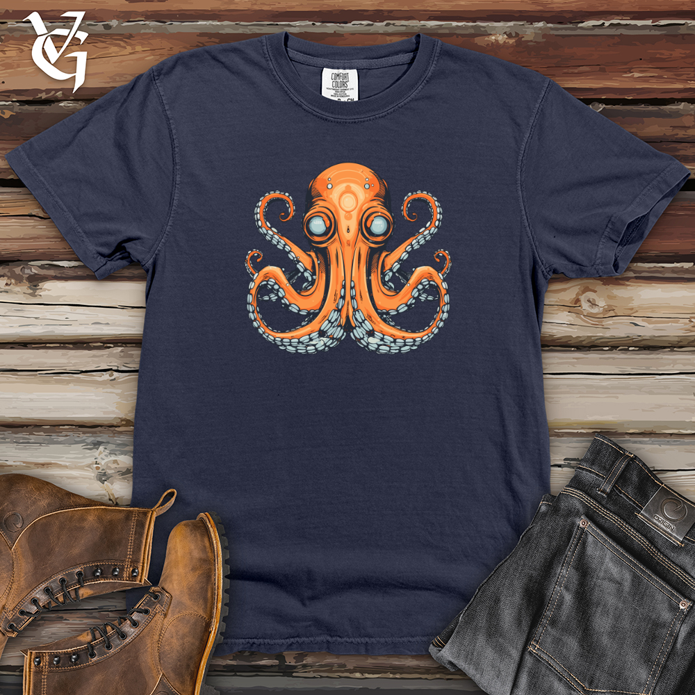 Viking Goods Whimsical Tentacle Playmate Heavy Cotton Comfort Colors Tee Navy / L