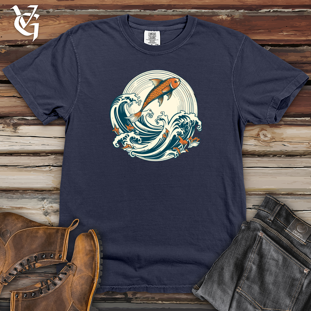 Viking Goods Whimsurfing Wave Rider Heavy Cotton Comfort Colors Tee Navy / L
