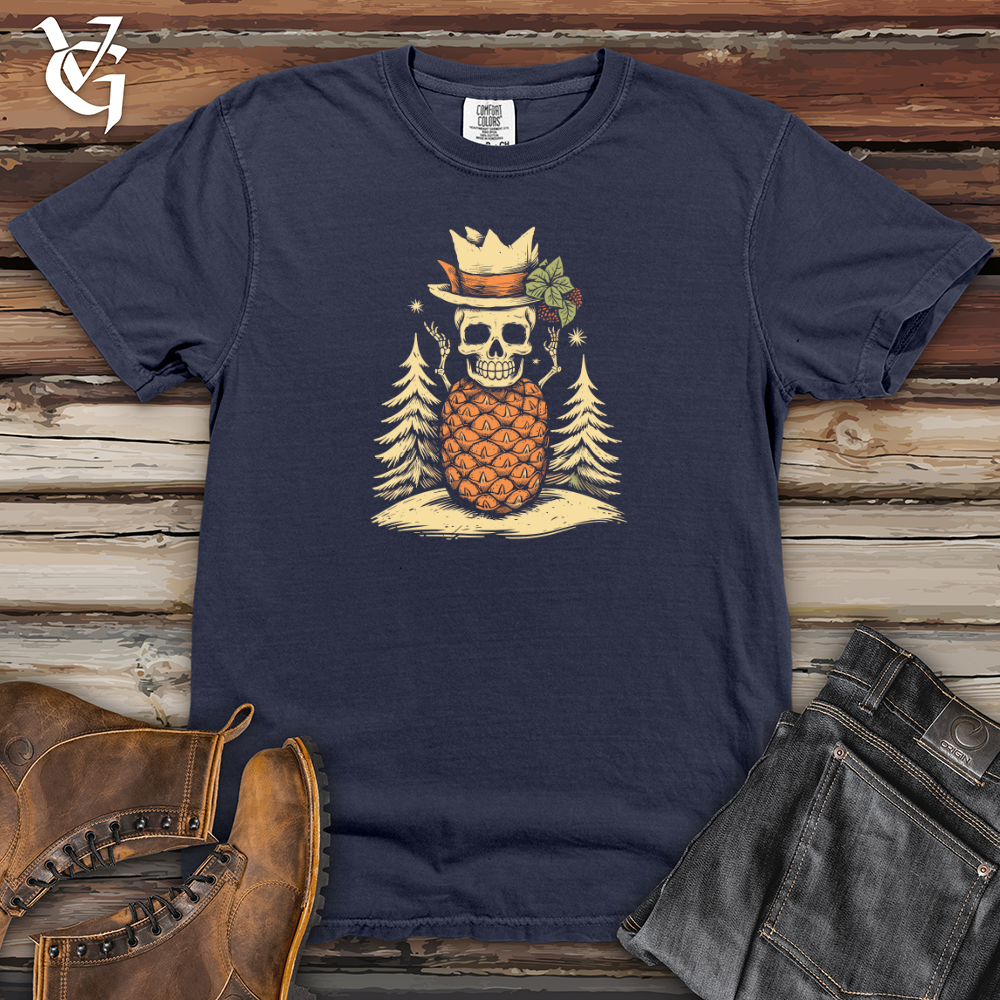 Viking Goods Whimsy Snowman Builder 01 Heavy Cotton Comfort Colors Tee Navy / L