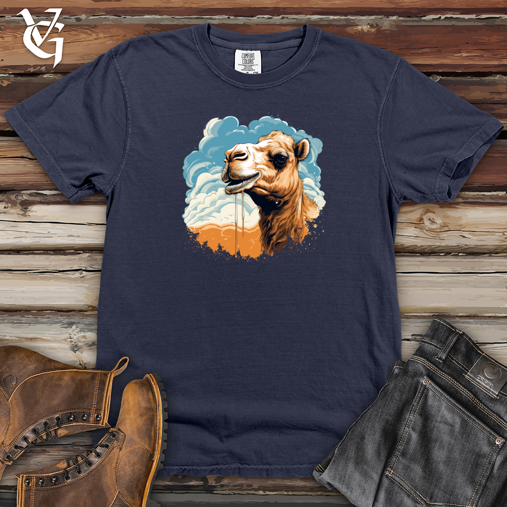 Viking Goods Whirling Dune Camel Heavy Cotton Comfort Colors Tee Navy / L