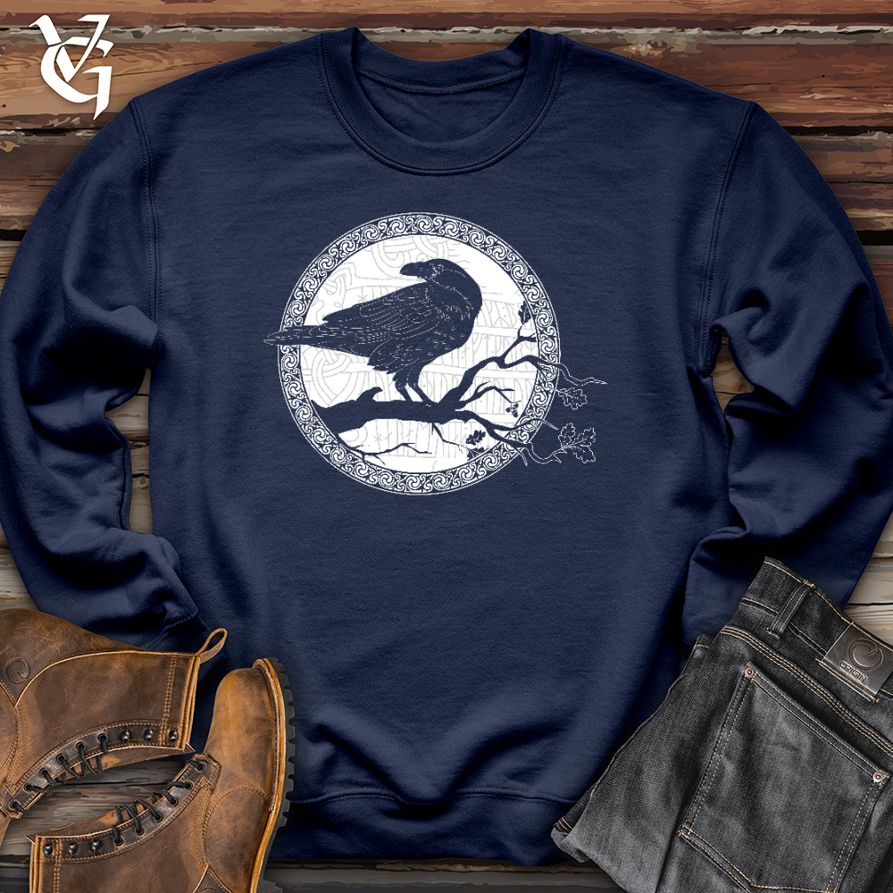 Viking Goods White Raven Winter Crewneck Navy / L