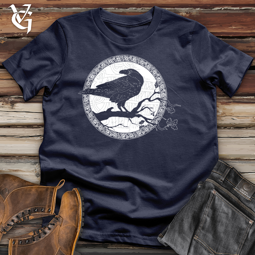 Viking Goods White Winter Raven Softstyle Tee Navy / L