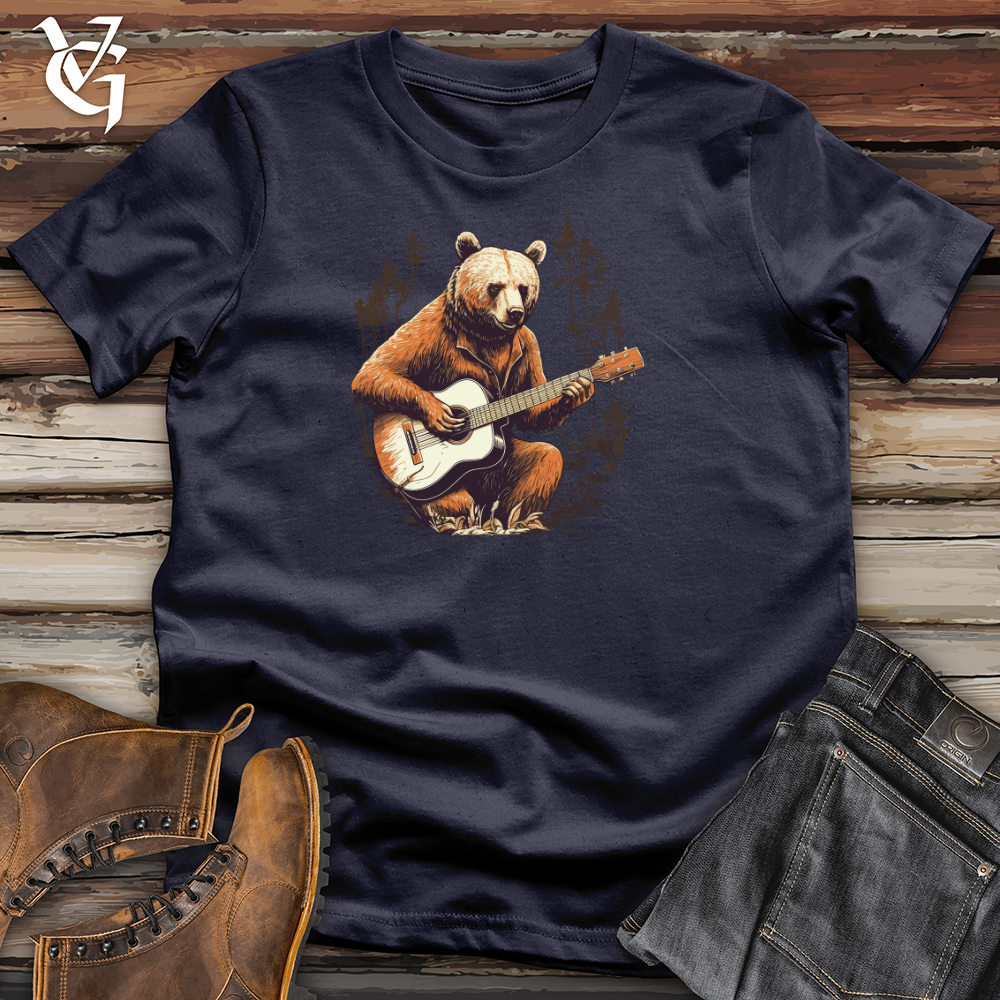 Viking Goods Wild Melodies Guitar Bear Cotton Tee Navy / L