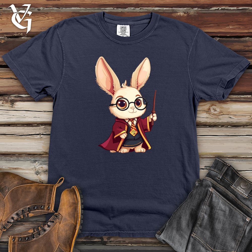 Viking Goods Wizard Bunny Charm Heavy Cotton Comfort Colors Tee Navy / L