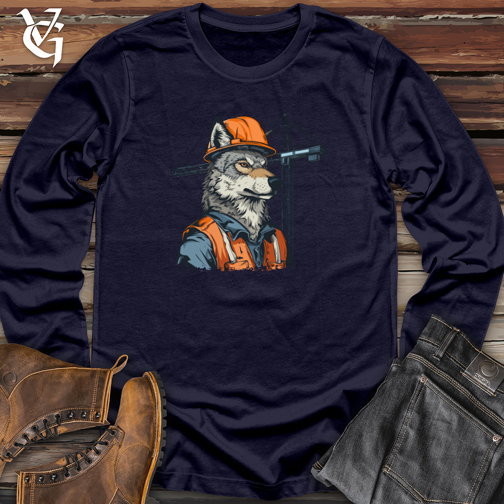 Viking Goods Wolf Construction Chief Long Sleeve Navy / L