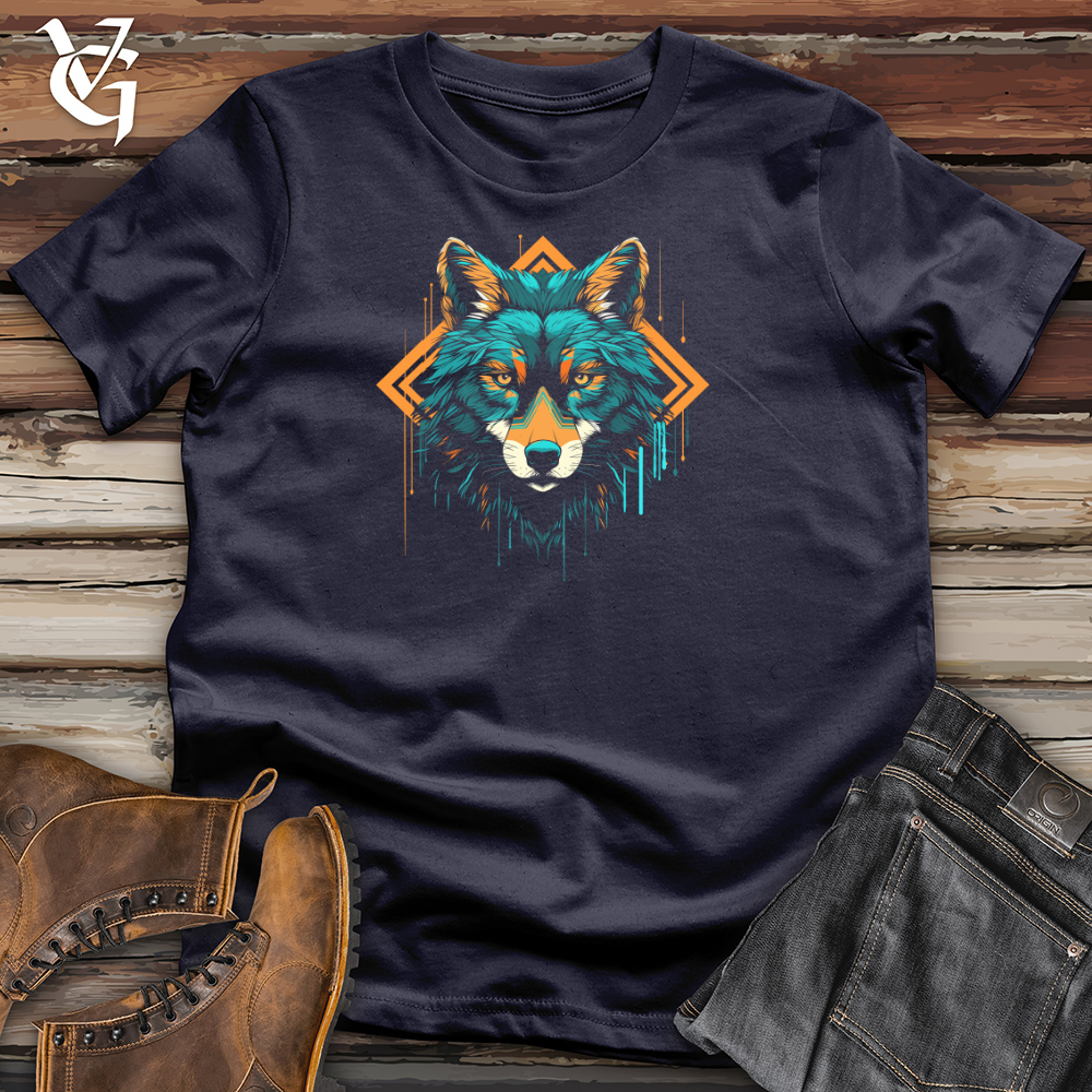 Viking Goods Wolf Geometric Gaze Cotton Tee Navy / L