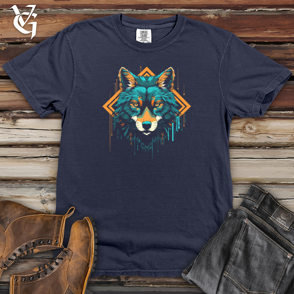 Viking Goods Wolf Geometric Gaze Heavy Cotton Comfort Colors Tee Navy / L