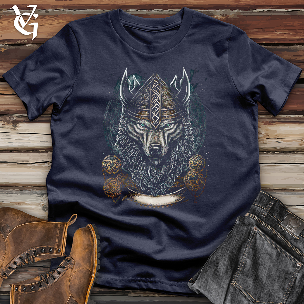 Viking Goods Wolf King Softstyle Tee Navy / L