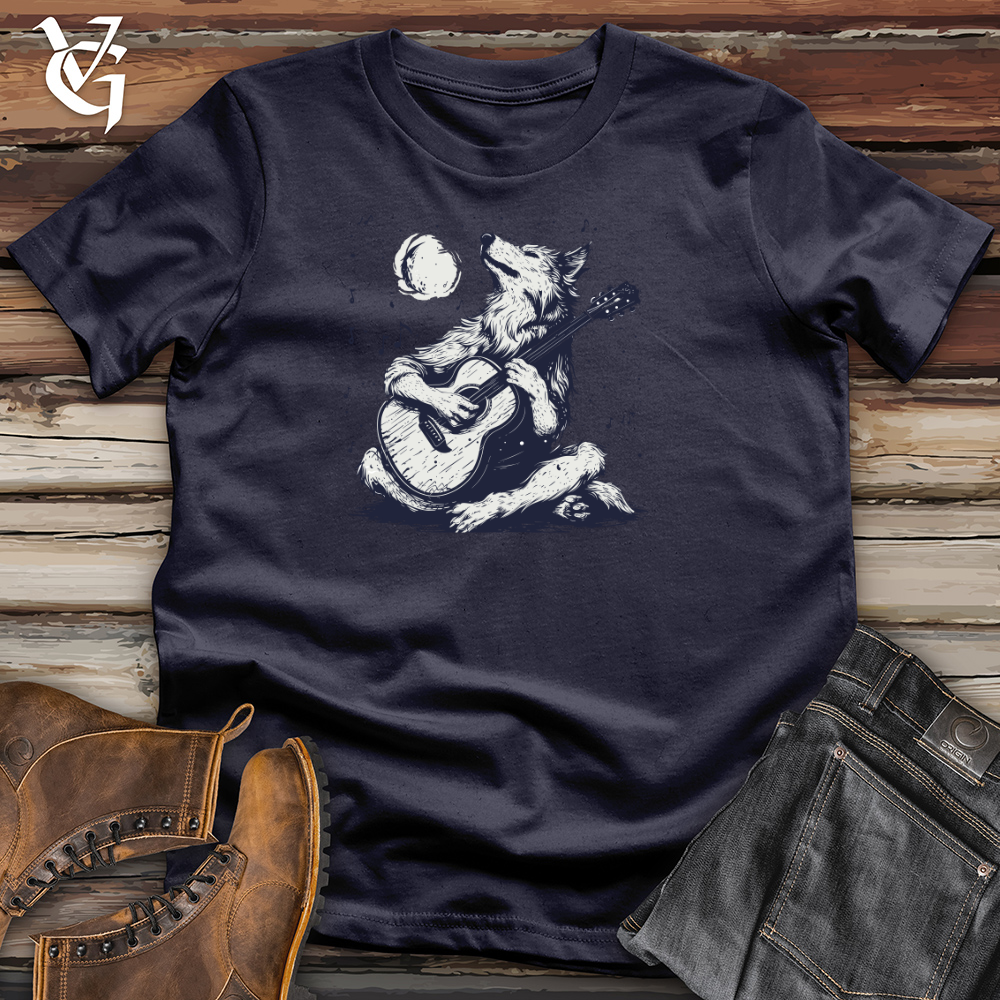 Viking Goods Wolf Moonlight Serenade Cotton Tee Navy / L