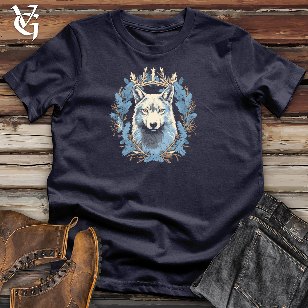 Viking Goods Wolf Winter Majesty Cotton Tee Navy / L