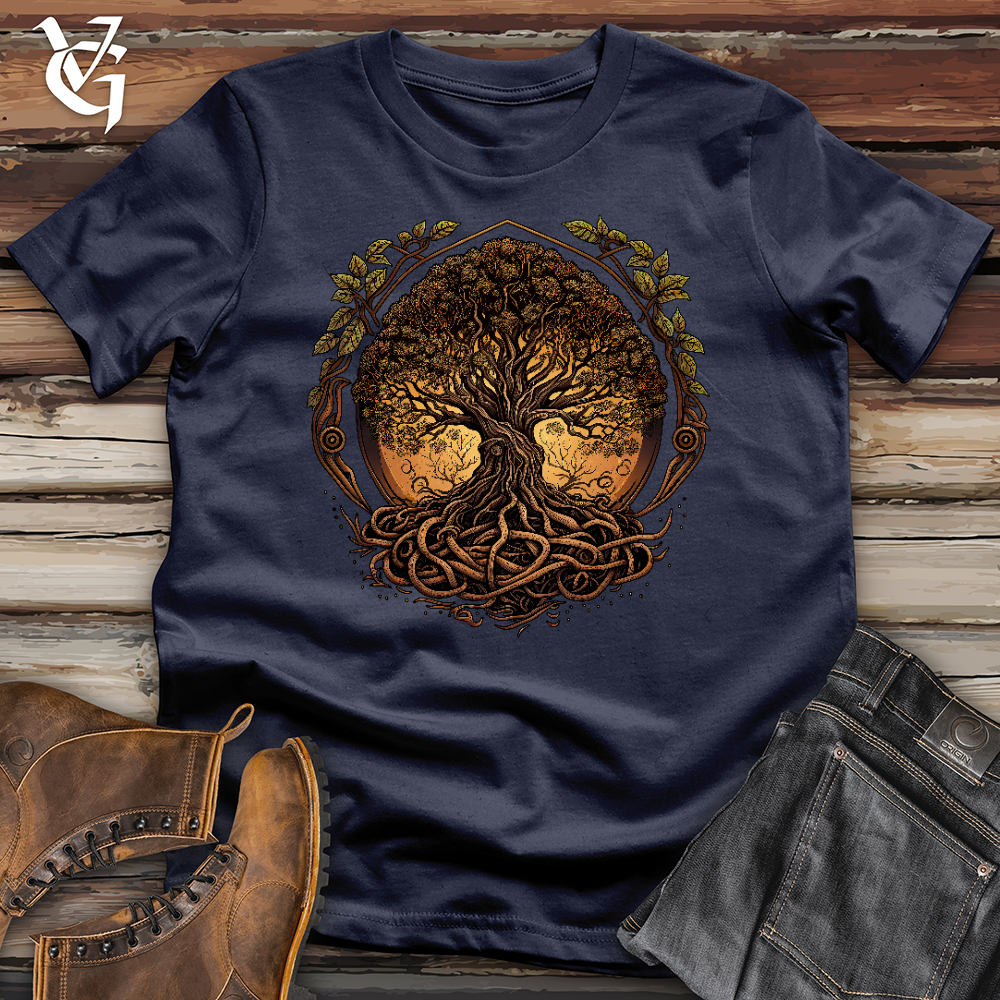 Viking Goods Yggdrasil Tree 02 Softstyle Tee Navy / L
