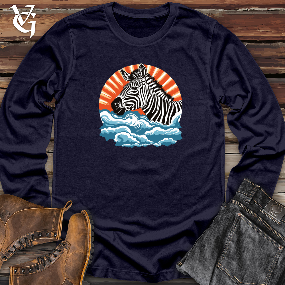 Viking Goods Zebrasky Clouds Long Sleeve Navy / L