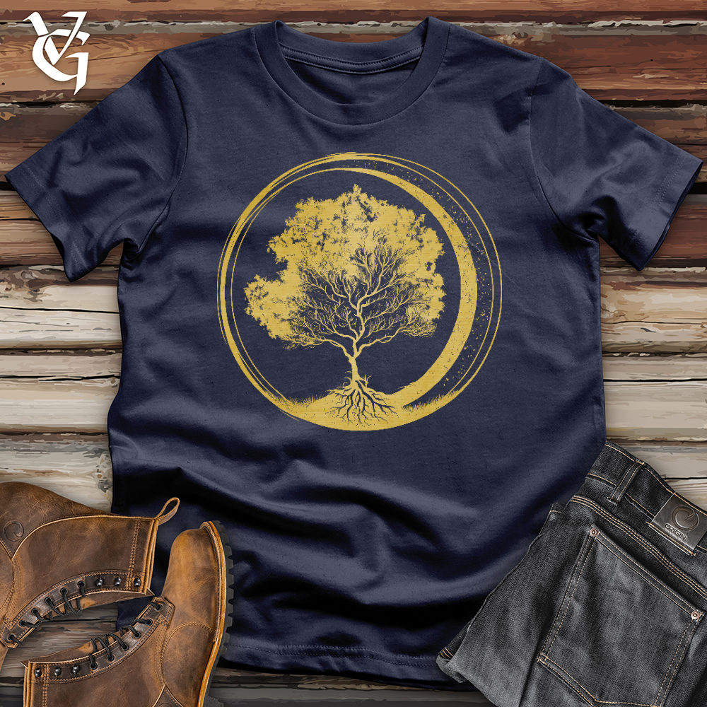 Viking Goods Zen Circle Tree Softstyle Tee Navy / L