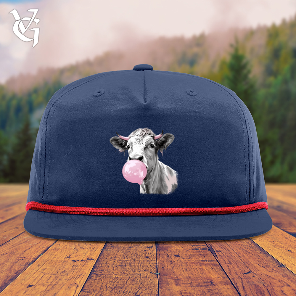Viking Goods Cow Gum Snapback Cap Navy/ Red