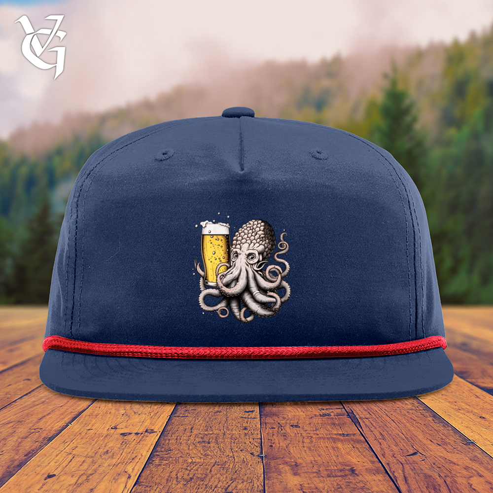 Viking Goods Hoptopus Snapback Cap Navy/ Red
