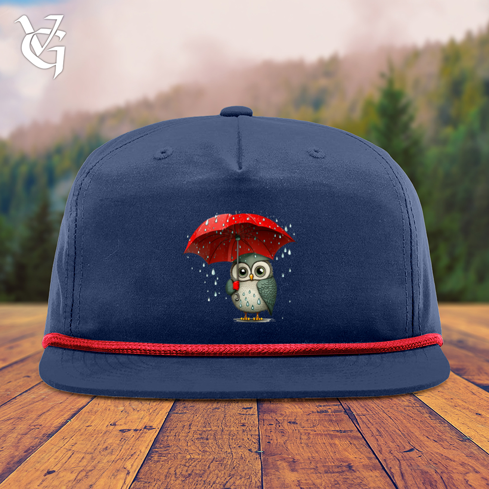 Viking Goods Owl In The Rain Snapback Cap Navy/ Red