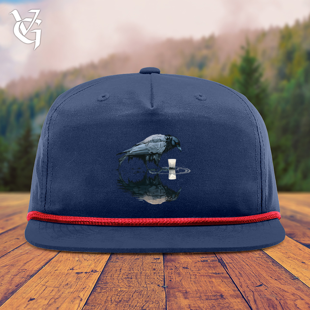 Viking Goods Raven Reflection Snapback Cap Navy/ Red